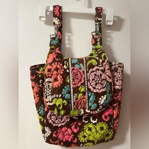 Vintage Vera Bradley Lola back pack with  matching ID/card holder wallet🌻